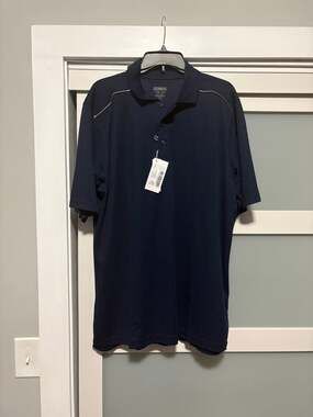 Core365 Core 365 Men's Navy Polo Shirt sz XL NEW UV Wicking East Care
